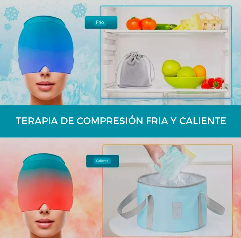 GORRO DE GEL PARA MIGRAÑA